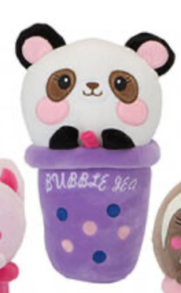 Peluche kawaii Bubble Tea 🧋 – Modèle au choix (24 cm)