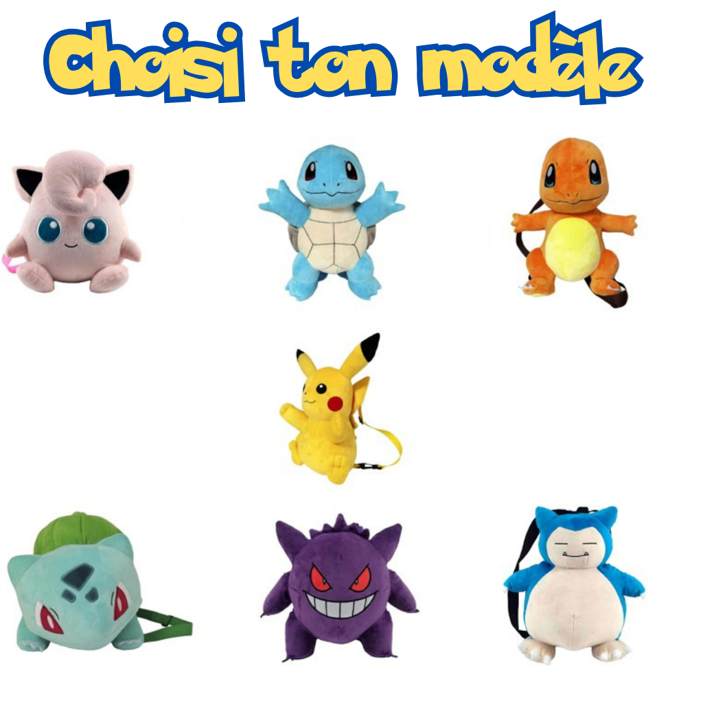 Sac à dos Peluche Pokémon