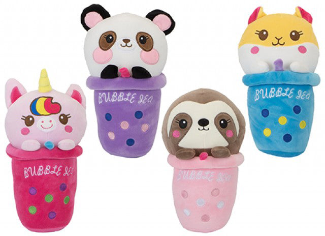 Peluche kawaii Bubble Tea 🧋 – Modèle au choix (24 cm)