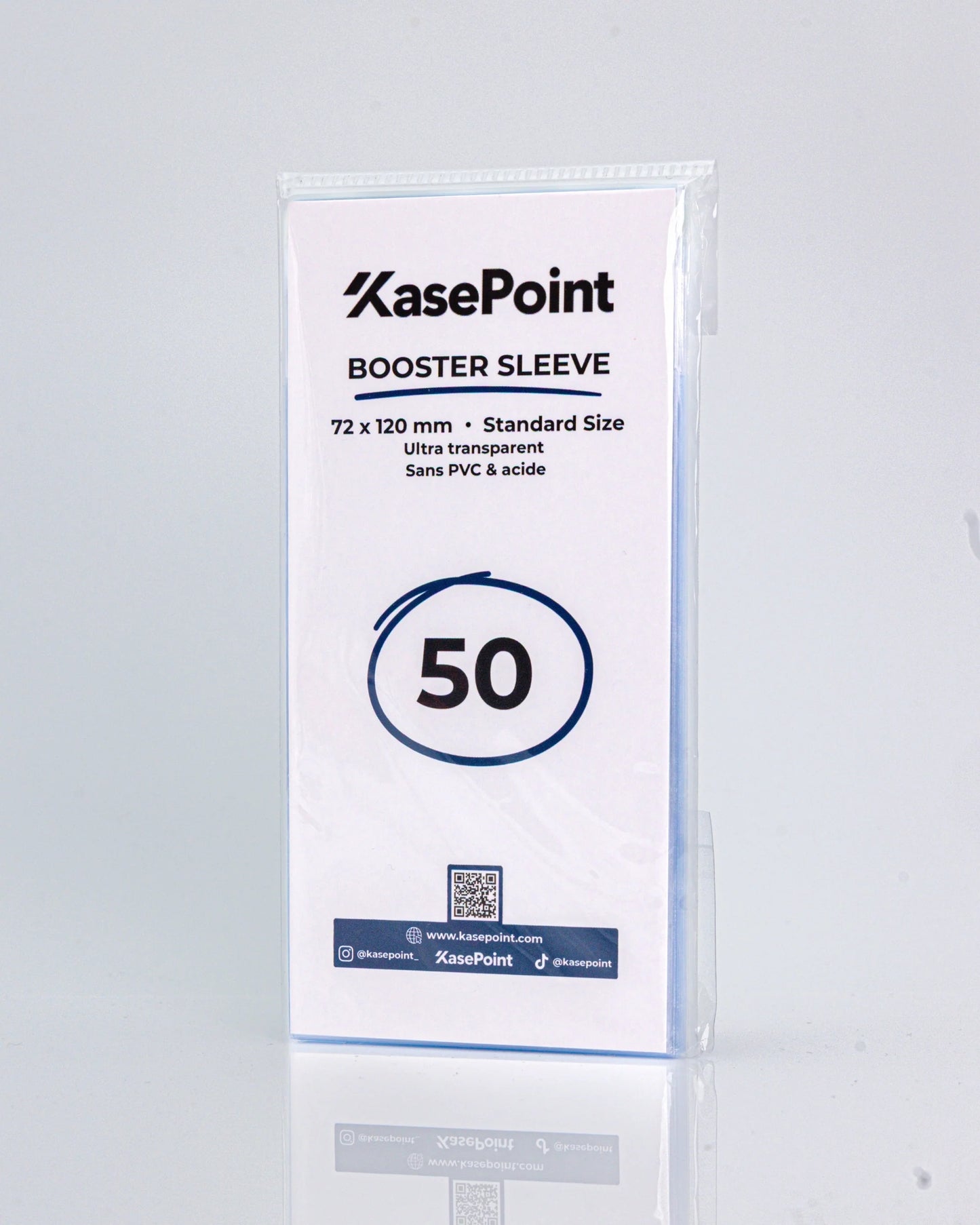 Booster Sleeves KasePoint - 50 pièces