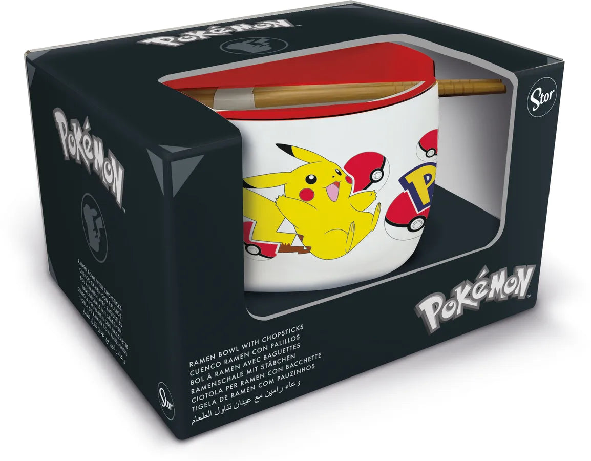 Bol à Ramen Pokémon Pikachu avec Baguettes