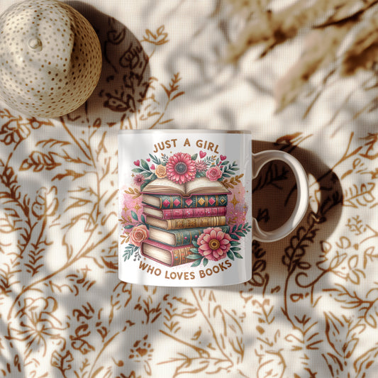 Tasse Just a girl who loves books