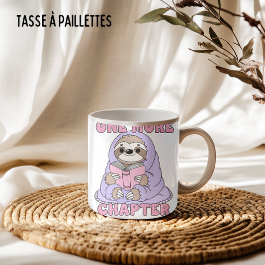 Tasse One more chapter (à paillettes)